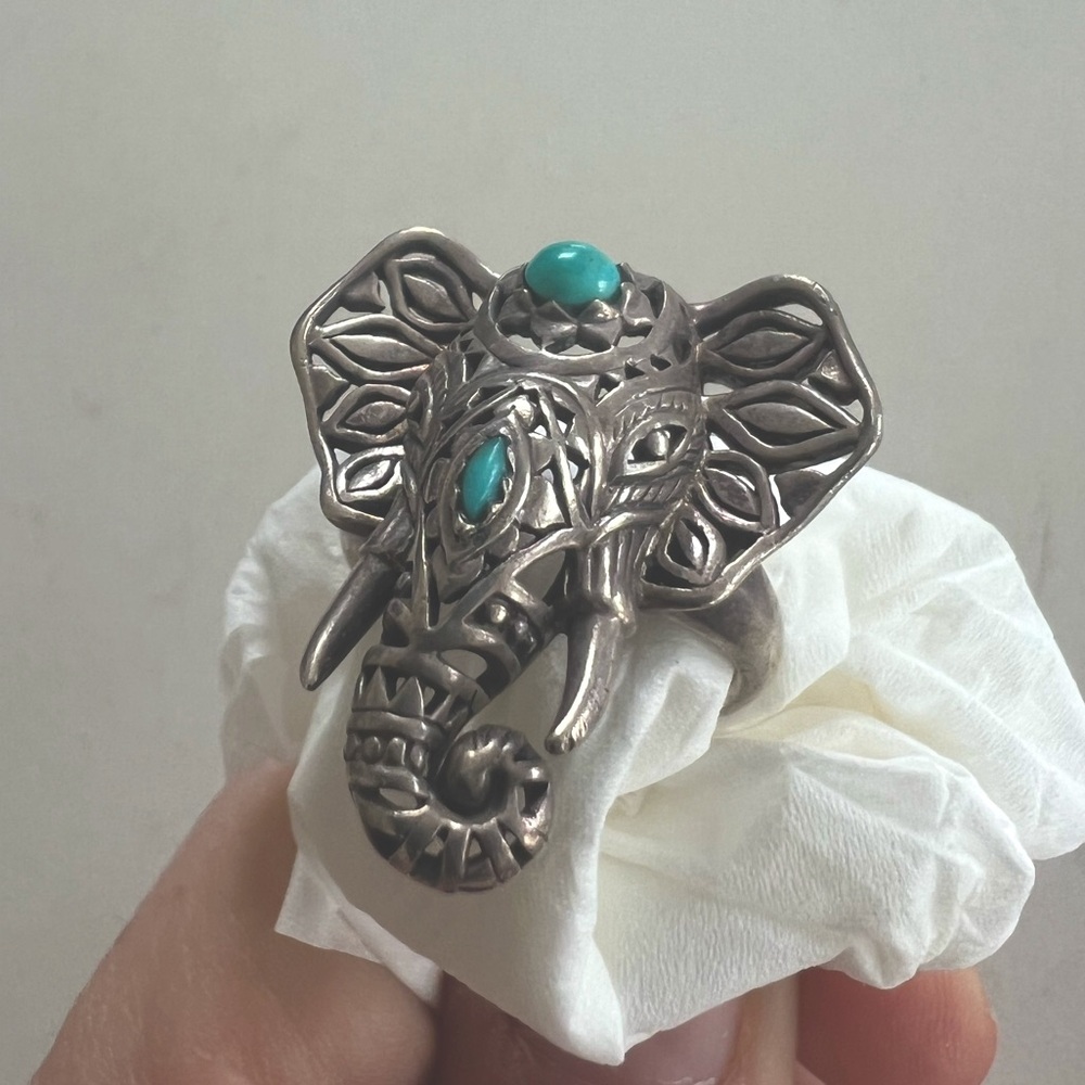 🐘925 Silver & Turquiose Ring💍